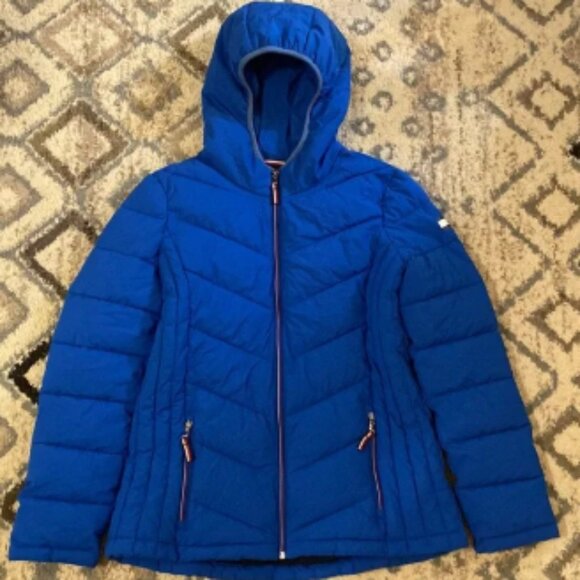 Tommy Hilfiger royal blue jacket thflex packable M - Picture 1 of 5